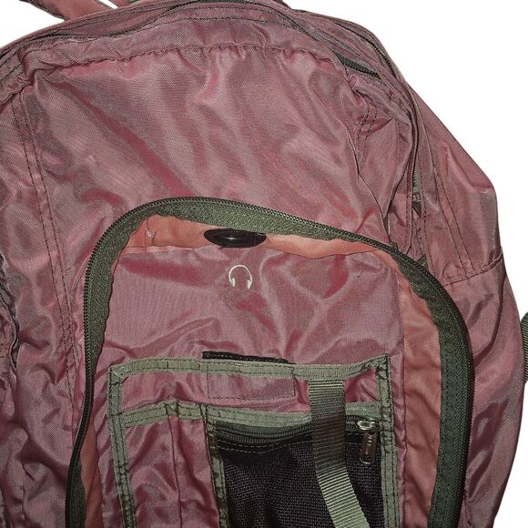 ​L.L. Bean Pink Y2K Backpack Reflective Hiking School Bag Y2K VGUC main image 11